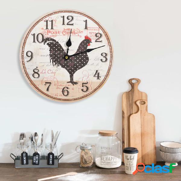 vidaXL Orologio da Parete Design Gallo Multicolore 30 cm in