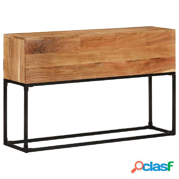 vidaXL Tavolo Consolle 120x30x75 cm in Legno Massello di