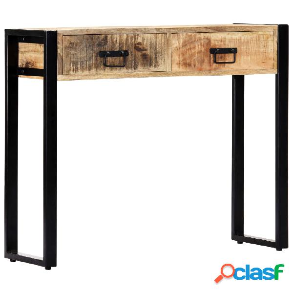 vidaXL Tavolo Consolle 90x30x75 cm in Legno Massello di