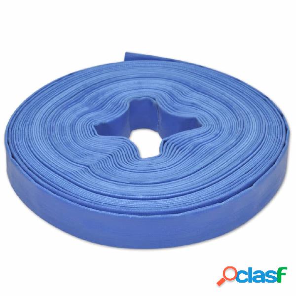 vidaXL Tubo Piatto dAcqua 25 m 1 Pollice in PVC