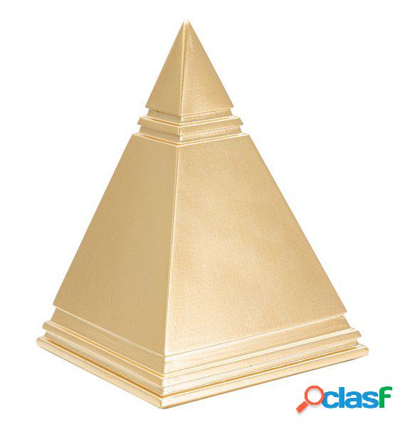 Statuetta Decorativa Soprammobile Piramide Oro
