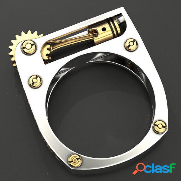 1 Pcs Personalized Casual Alloy Geometric Mechanical Fashion