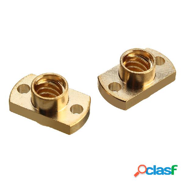 2 pezzi ottone T8 piombo Vite passo dado 2 mm per motore
