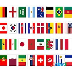 2022 top coppa del mondo 32 bandiere di corde bandiere di