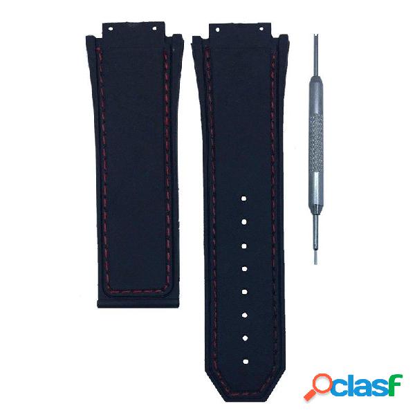 30mm cinturino in caucciù nero Banda cinturino per orologio