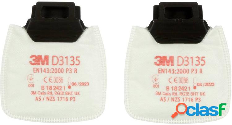 3M Filtro antiparticolato Secure Click P3 R D3135 2 pz.