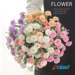 5 forchette 20 fiori di simulazione fiore lilla bouquet