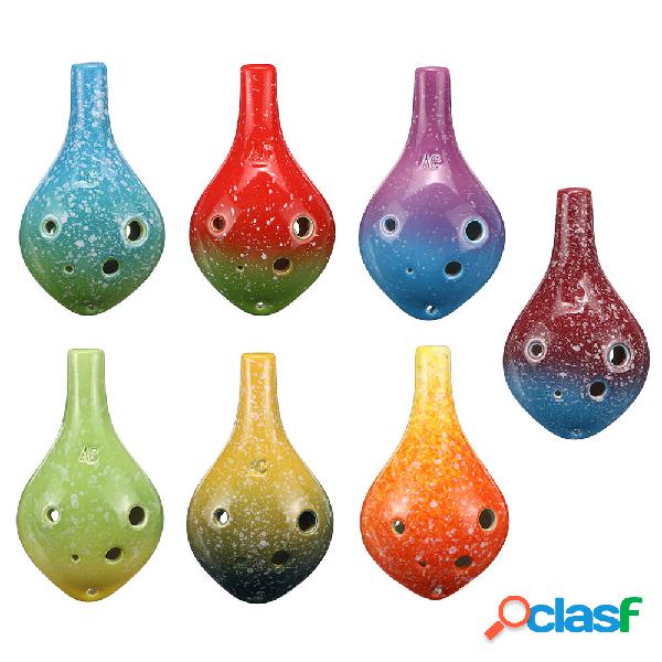 6 fori in ceramica stile ocarina alto C tono bottiglia