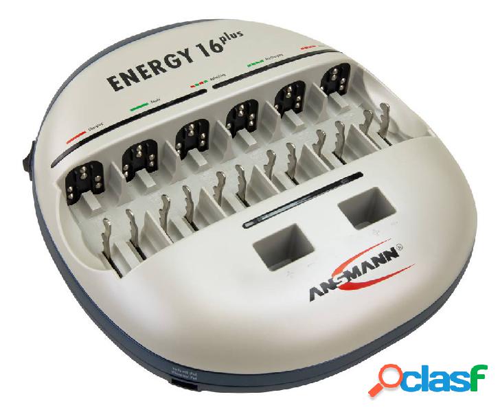 Ansmann Energy 16 plus Caricabatterie universale NiCd, NiMH