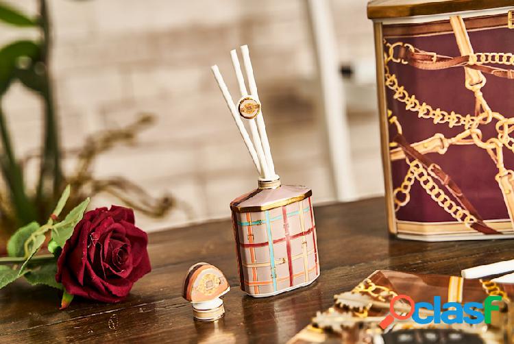 Baci Milano Bottiglia diffusore Horses porcellana arancione