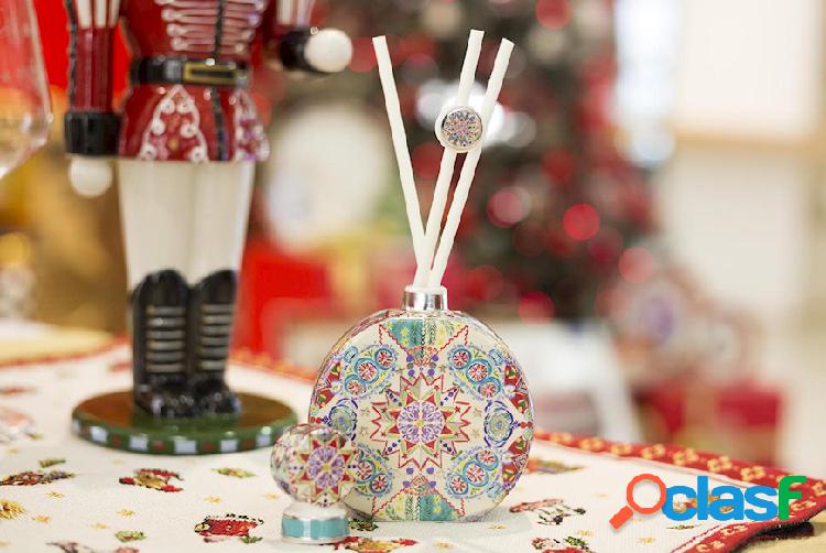 Baci Milano Bottiglia diffusore Xmas Platino porcellana