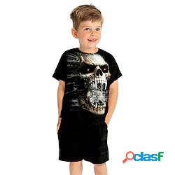 Bambino Da ragazzo Halloween T-shirt e pantaloncini Completo