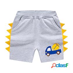 Bambino Da ragazzo Pantaloncini Blu Grigio Stampa Primavera