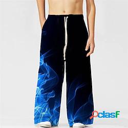 Bambino Da ragazzo Pantaloni Blu Rosso Pop art A cordoncino