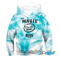 Bambino Unisex Felpa con cappuccio Manica lunga Stampa 3D