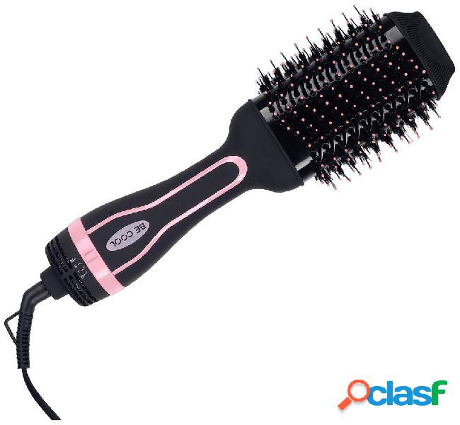 Be Cool Spazzola ad aria calda Nero, Rosa con ionizzazione,