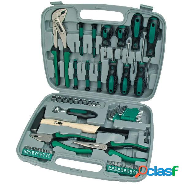 Brüder Mannesmann Set Attrezzi Manuali 57 pz Verde 29057