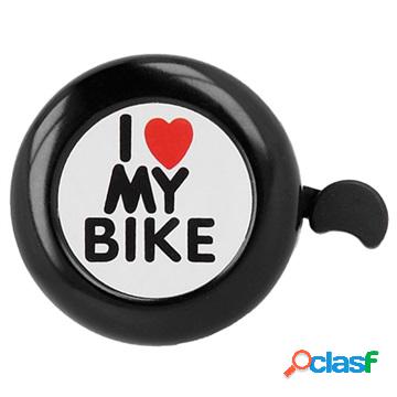 Campanello bici Forever Outdoor I Love My Bike - Nero