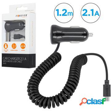 Caricatore per Auto con Cavo a Spirale MicroUSB Forever M-01