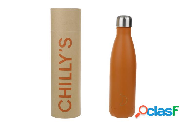 Chilly's Bottles Bottiglia termica acciaio matte arancione