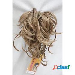 Con clip Code Capelli sintetici Pezzo di capelli Estensione