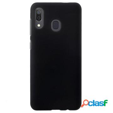 Cover In Plastica Gommata per Samsung Galaxy A30 - Nero