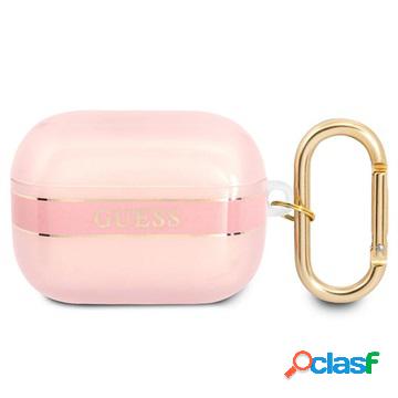 Cover in TPU Guess Strap Collection per AirPods Pro - Rosa