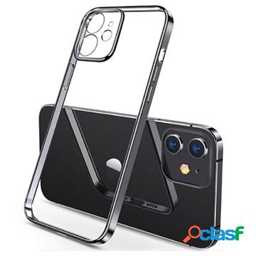 Cover in TPU Sulada Plating Frame per iPhone 12 Mini - Nero