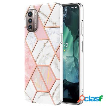 Custodia IMD Elettroplaccata Marble Pattern per Nokia