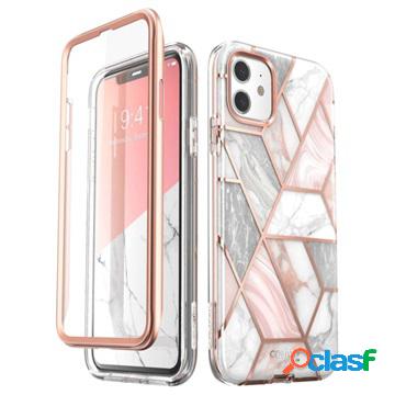 Custodia Ibrida Supcase Cosmo per iPhone 11 - Marmo Rosa