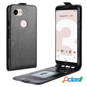 Custodia a Flip Verticale per Google Pixel 3a - Nera