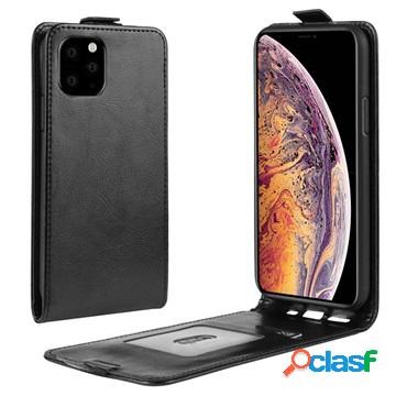 Custodia a Flip Verticale per iPhone 11 Pro Max - Nera