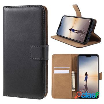 Custodia a Portafoglio Classica Saii per Huawei P20 Lite -