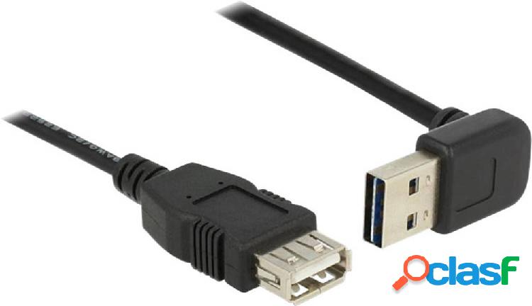 Delock Cavo USB USB 2.0 Spina USB-A, Presa USB-A 1.00 m Nero