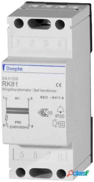 Doepke 09980085 Trasformatore per campanello 4 V, 8 V, 12 V