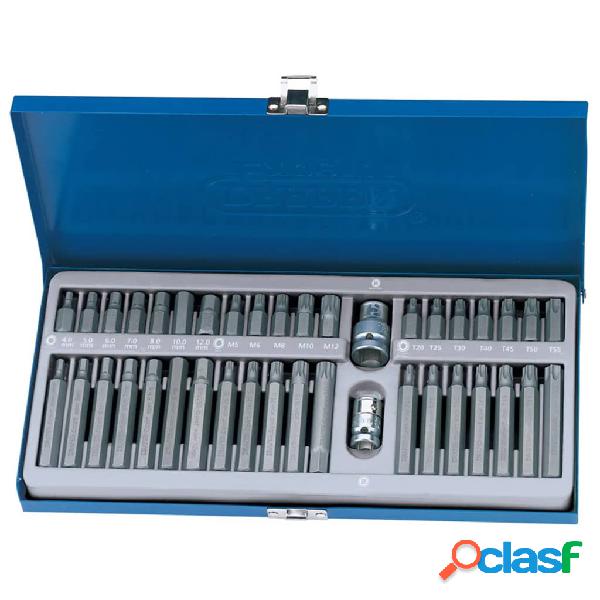 Draper Tools Set 40 pz Punte Esagonali, Torx e Spline