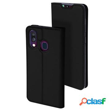 Dux Ducis Skin Pro Samsung Galaxy A40 Flip Case - Nero