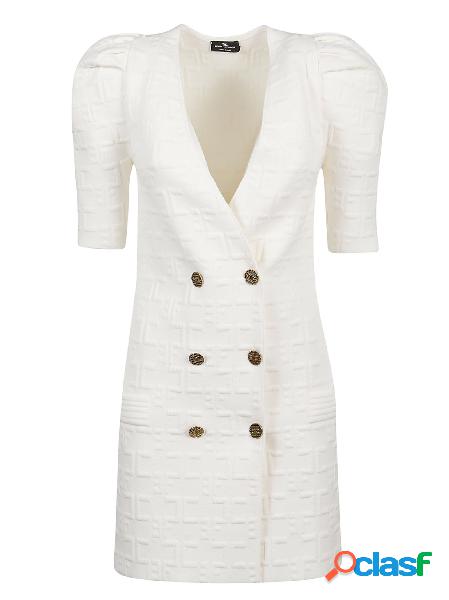 ELISABETTA FRANCHI VESTITO DONNA AM66Q06E2193 VISCOSA BIANCO