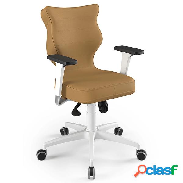 Entelo Sedia da Ufficio Ergonomica Perto White Vero 26 Beige