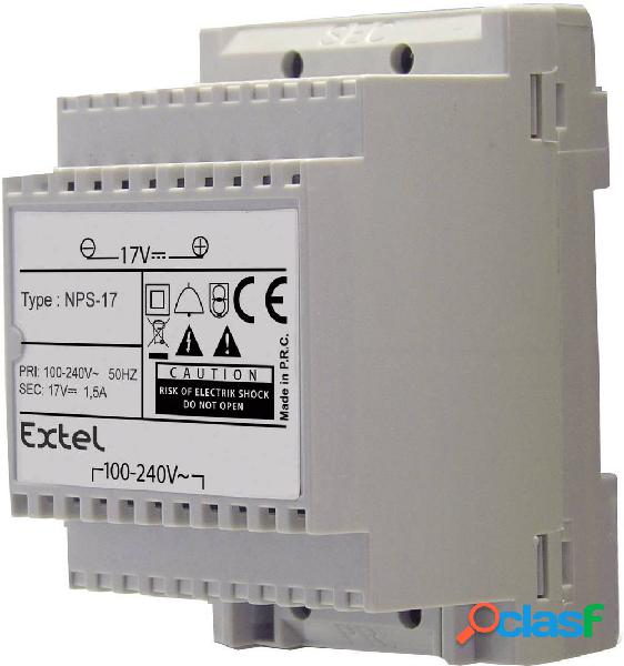 Extel Citofono Alimentatore da guida DIN Grigio