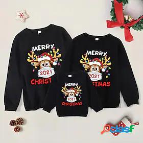 Family Look Christmas Cotton Tops Christmas Gifts Cartoon