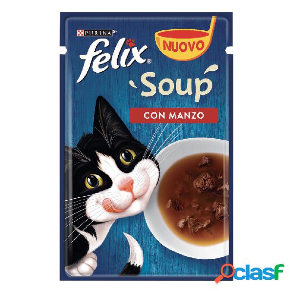 Felix Soup Cat Adult Manzo 48 gr