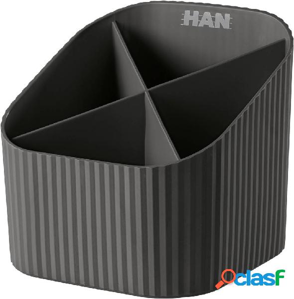 HAN X-LOOP 17230-13 Porta matite Nero Numero scomparti: 4