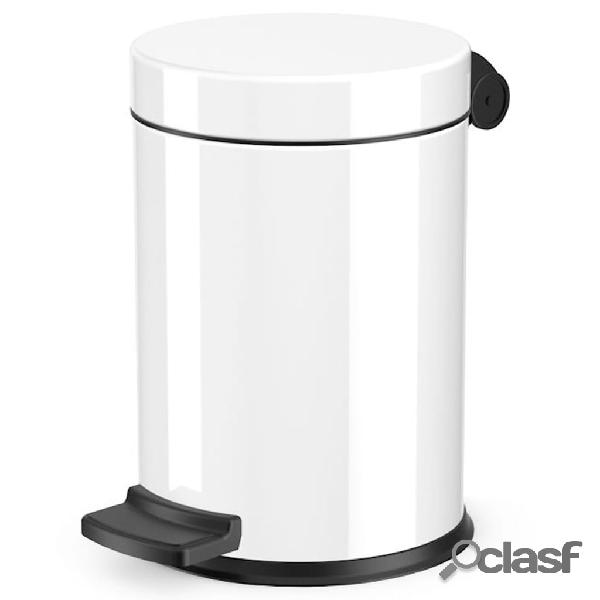 Hailo Pattumiera a Pedale Solid S 4L Bianco