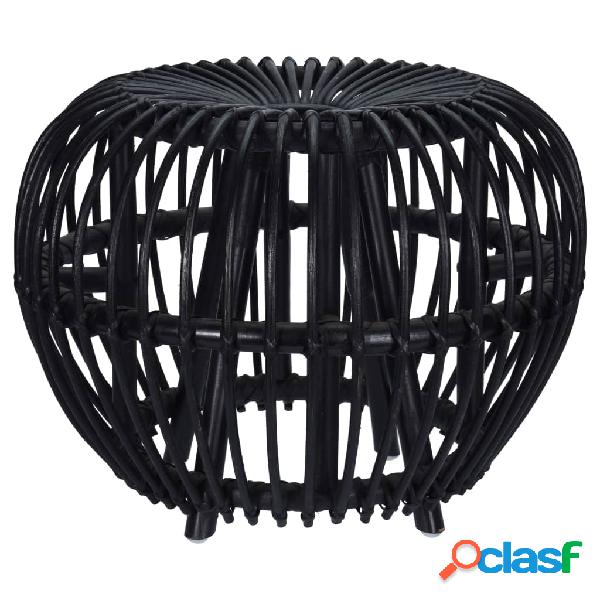 Home&Styling Sgabello Brussel in Rattan Kubu Nero