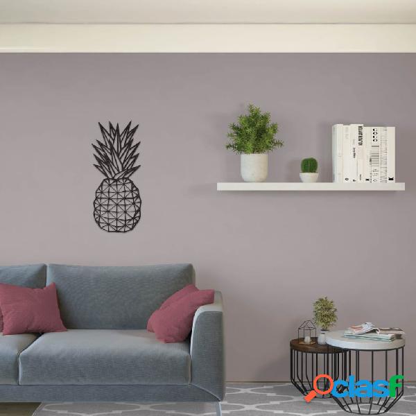 Homemania Decorazione da Parete Ananas 22x55 cm in Acciaio