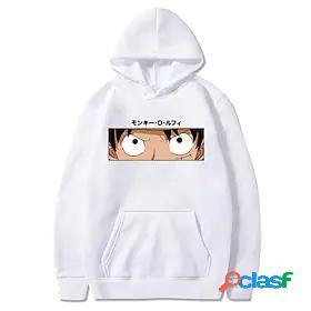 Inspired by One Piece Monkey D. Luffy 100% Polyester Hoodie