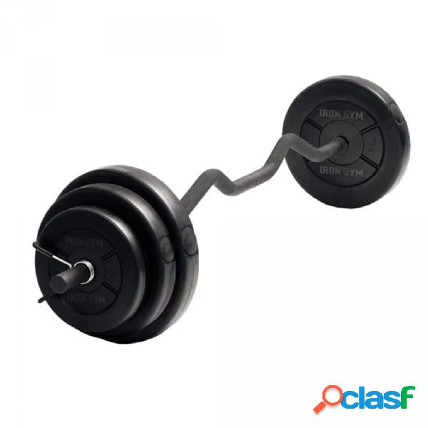 Iron Gym Set Bilanciere Barra Ondulata 23 kg IRG033