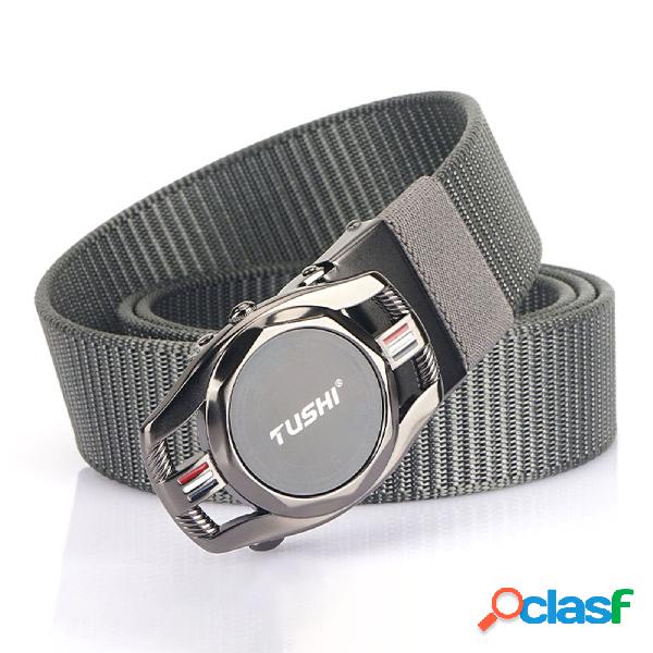 Jassy 120cm Mens Nylon Braided Casual Alloy Quick Release