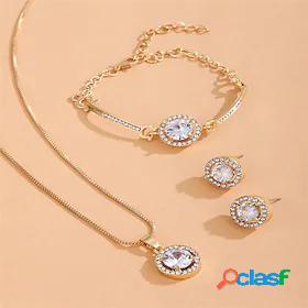 Jewelry Set For Cubic Zirconia Womens Daily Festival Classic